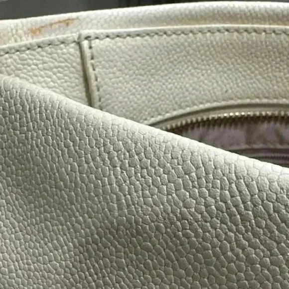 Kate Spade Pebbled Leather Tote/Shoulder/Crossbody Bag Cream Color - Picture 10 of 15